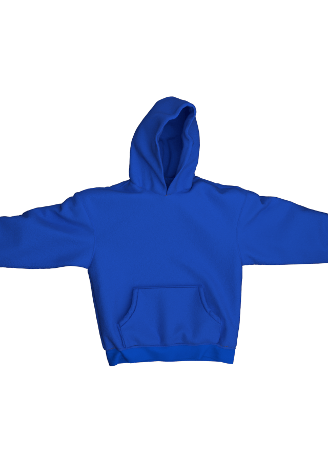 BLUE FLEECE HOODIE