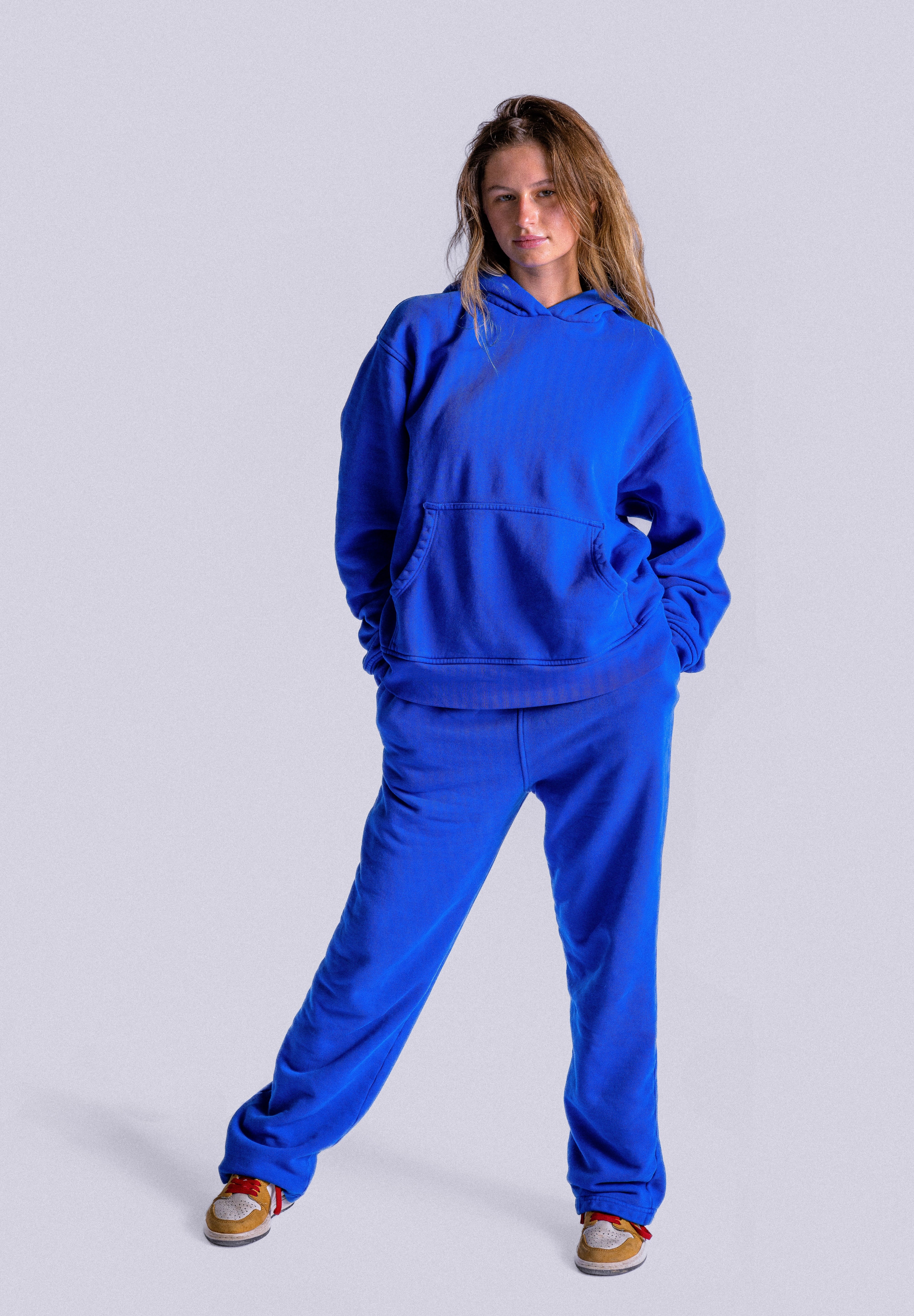 BLUE FLEECE SWEATPANT