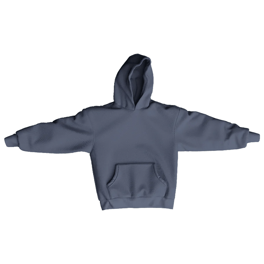 CHARCOAL FLEECE HOODIE