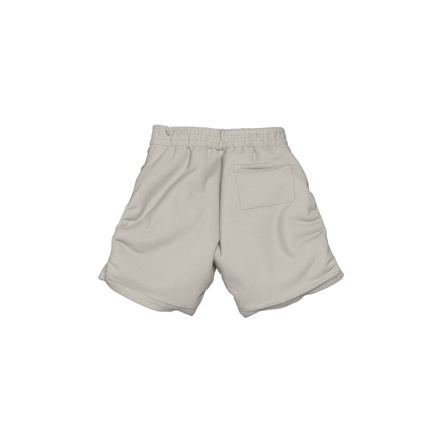 WHITE FLEECE SHORT