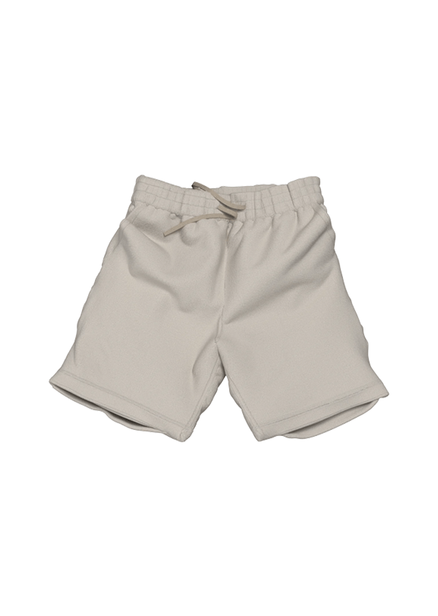 WHITE FLEECE SHORT